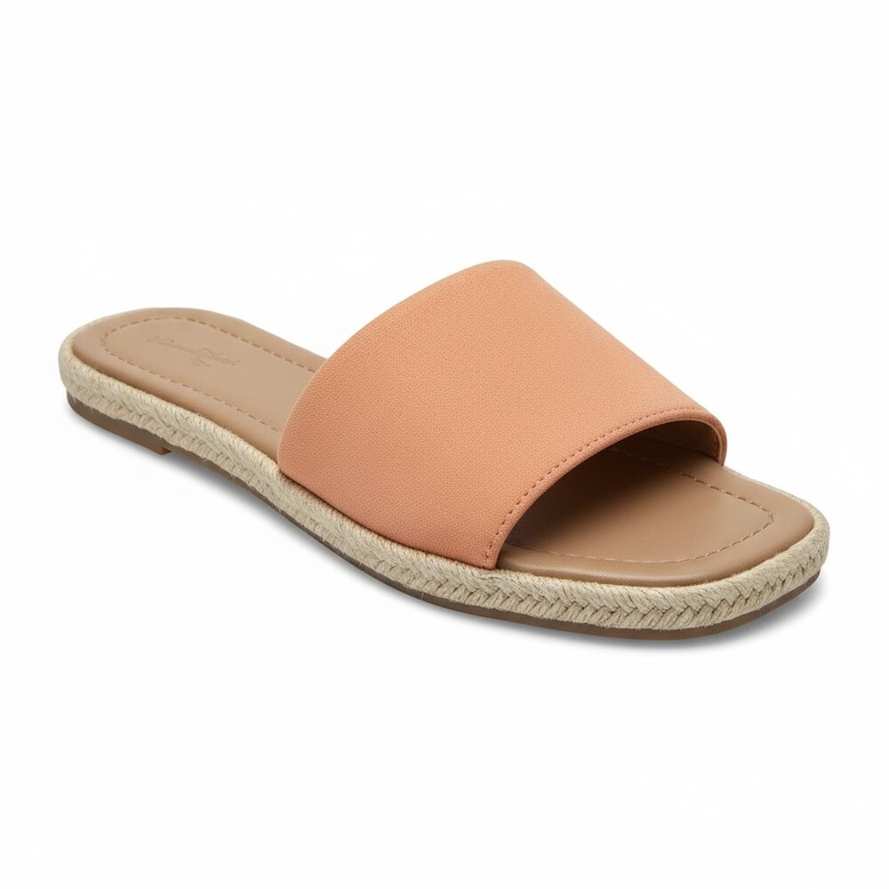 Universal Thread Slide Sandal Size 7.5 Peach Espadrille Women's Shoes